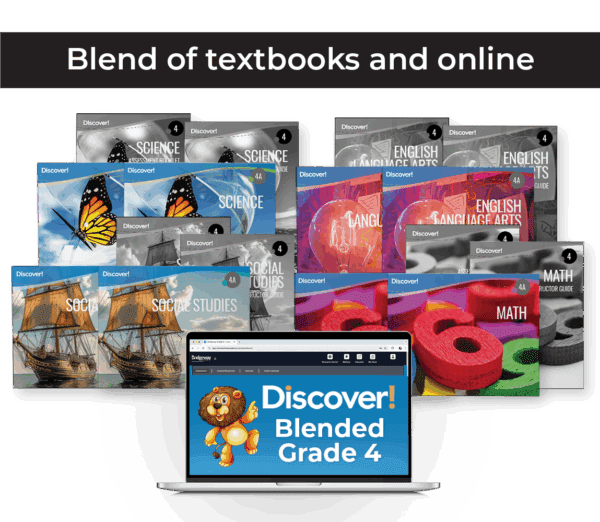 Discover_ProductImages_2025_BlendedSeries4noBkgr_withRibbon Discover! 4th Grade Blended 4-Subject Set