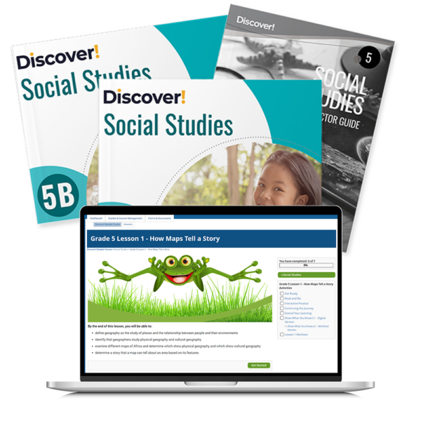 DiscoverBlended_ProductImage_2025_SocialStudies_Grade5 *Discover! Social Studies 5th Grade Blended Set